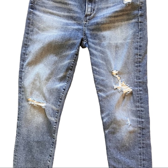 AGOLDE Style A018-843 Boyfriend fit Jeans Distressed Sophie Crop Skinny  sz 29 - Picture 5 of 12